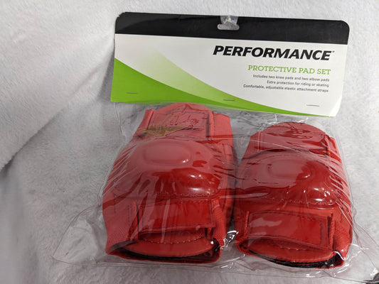 Performance Protective Pad Set Color Red Adjustable Fit for Youth New Clearance