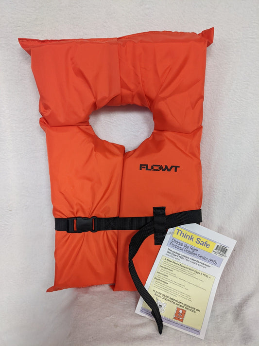 Flowt Neck Life Vest Adult 90 lbs+ NEW