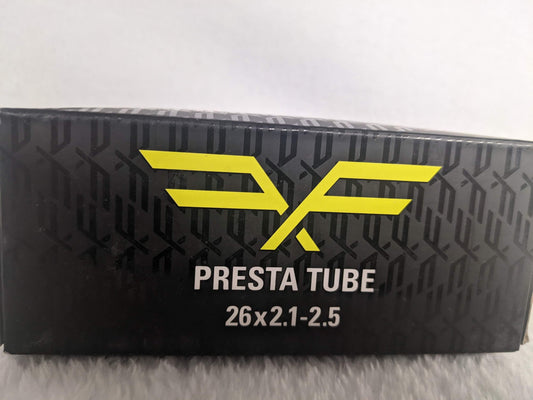 Forte Presta Valve Bicycle Inner Tube Size 26 In x 2.1-2.5 In Color Black Condition NEW
