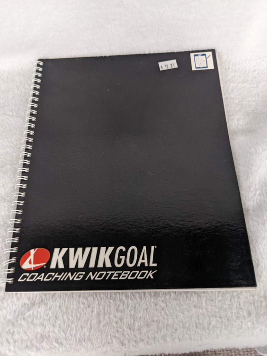 KwikGoal Coaching Notebook Size 11 In x 9 In color Black Condition NEW