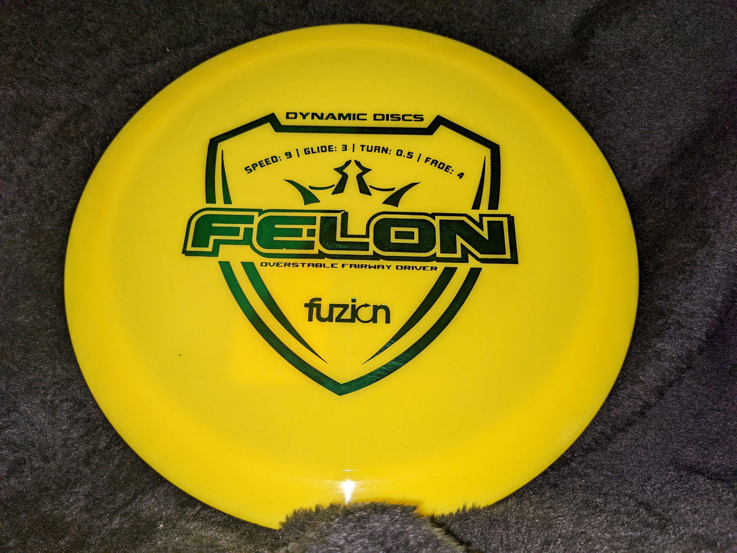 Dynamic Discs Fuzion Felon 171 g New Driver Yellow