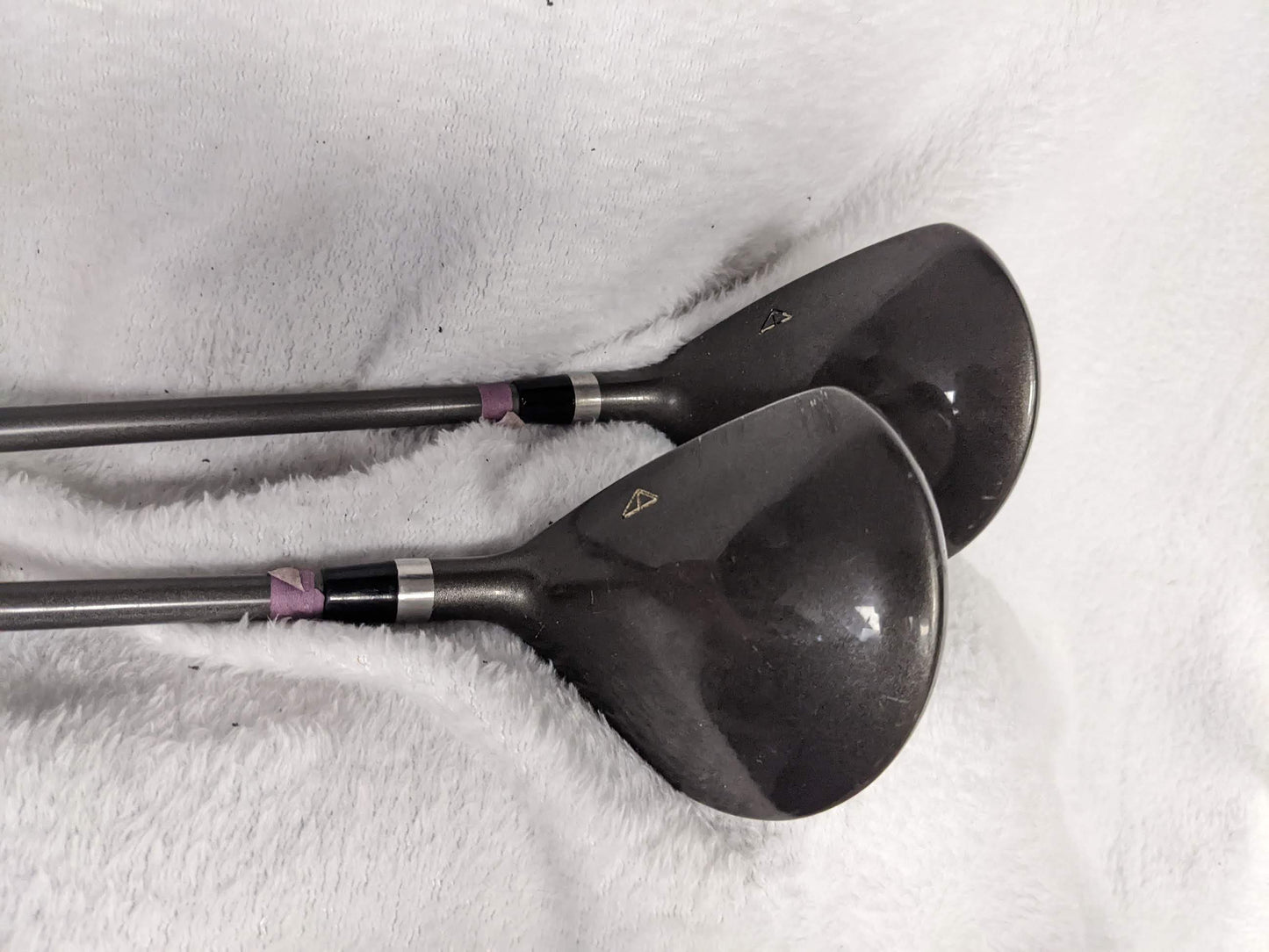 Air Max Super G 50 Right Hand Pair of Drivers Golf Clubs Size 43 In 18 Degree, 14 Degree Color Gray Condition Used