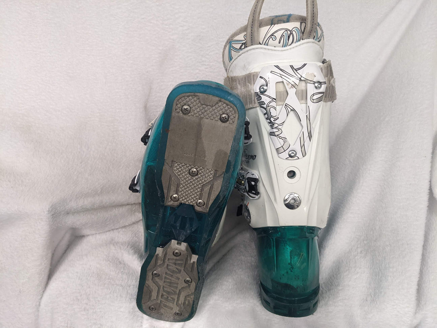 Tecnica Inferno Crush Women's Ski Boots Size Mondo 23.5 Color Blue Condition Used