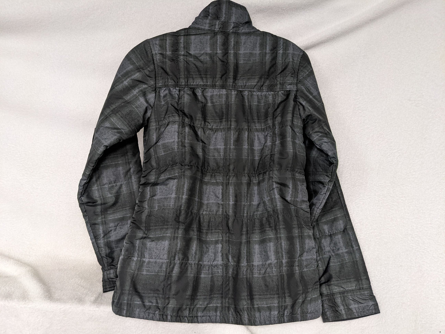 Columbia Youth Quilted Jacket Coat Size Size Youth Large Color Gray Used