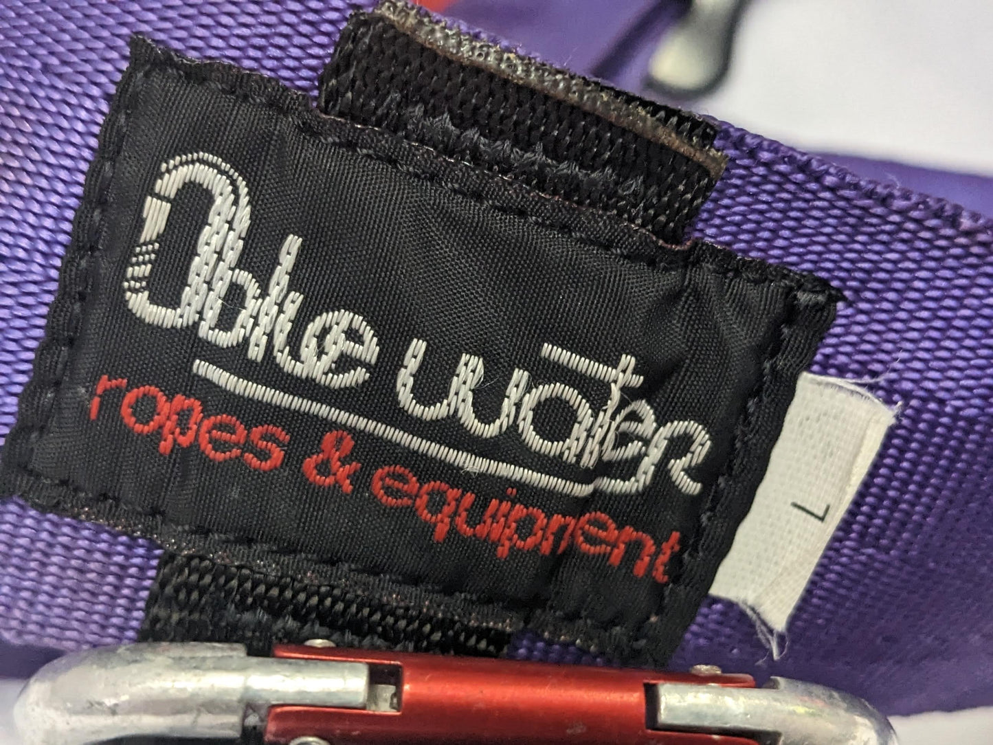 Bluewater Climbing Harness Size Large Color Purple Condition Used