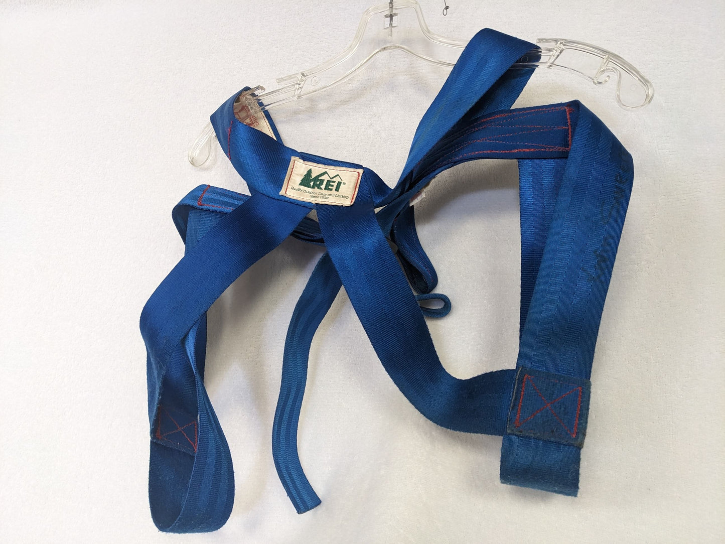 REI Climbing Harness Size Extra Large Color Blue Condition Used