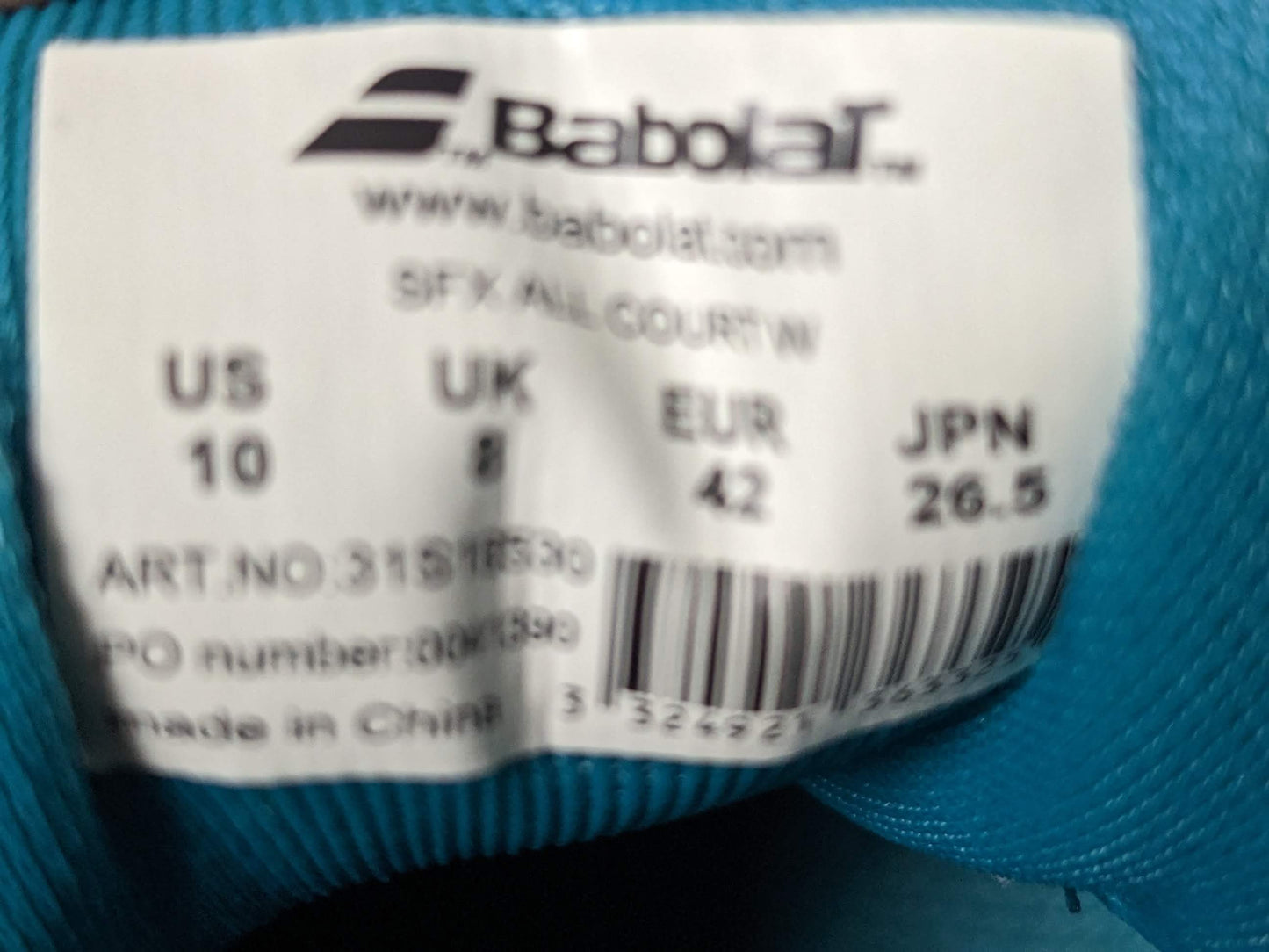 Bobolat Athletic Shoes Size 10 Color White Condition Used