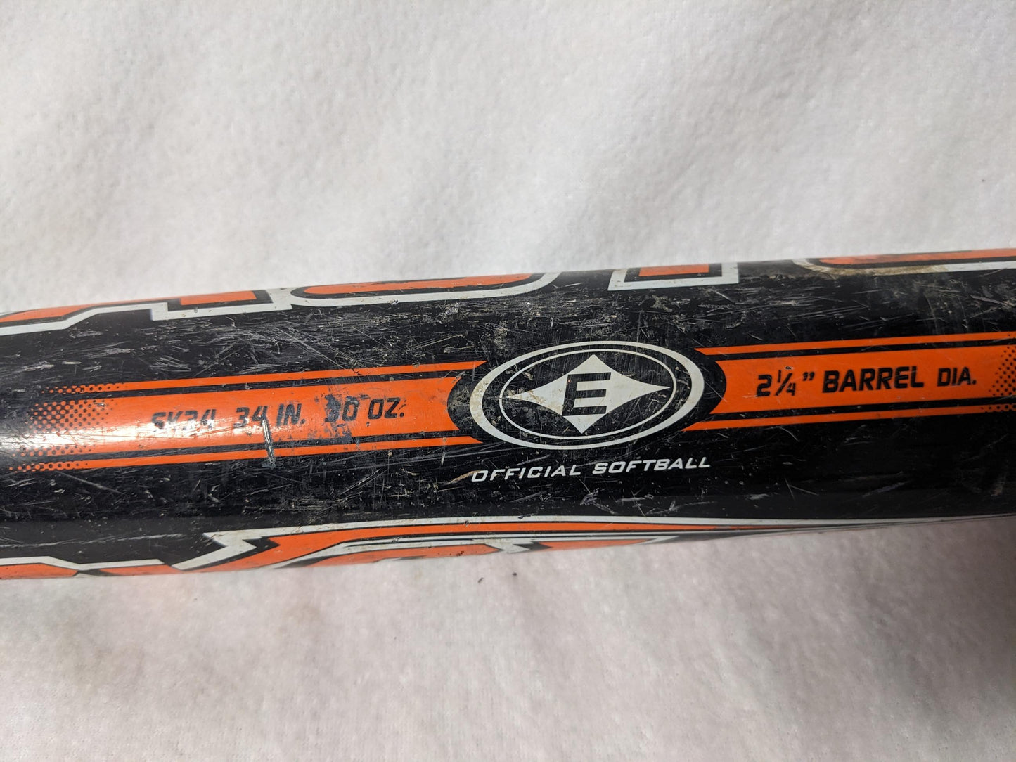 Easton Cyclone ASA Certified Softball Bat Size 34 In 30 Oz Orange Used USSSA