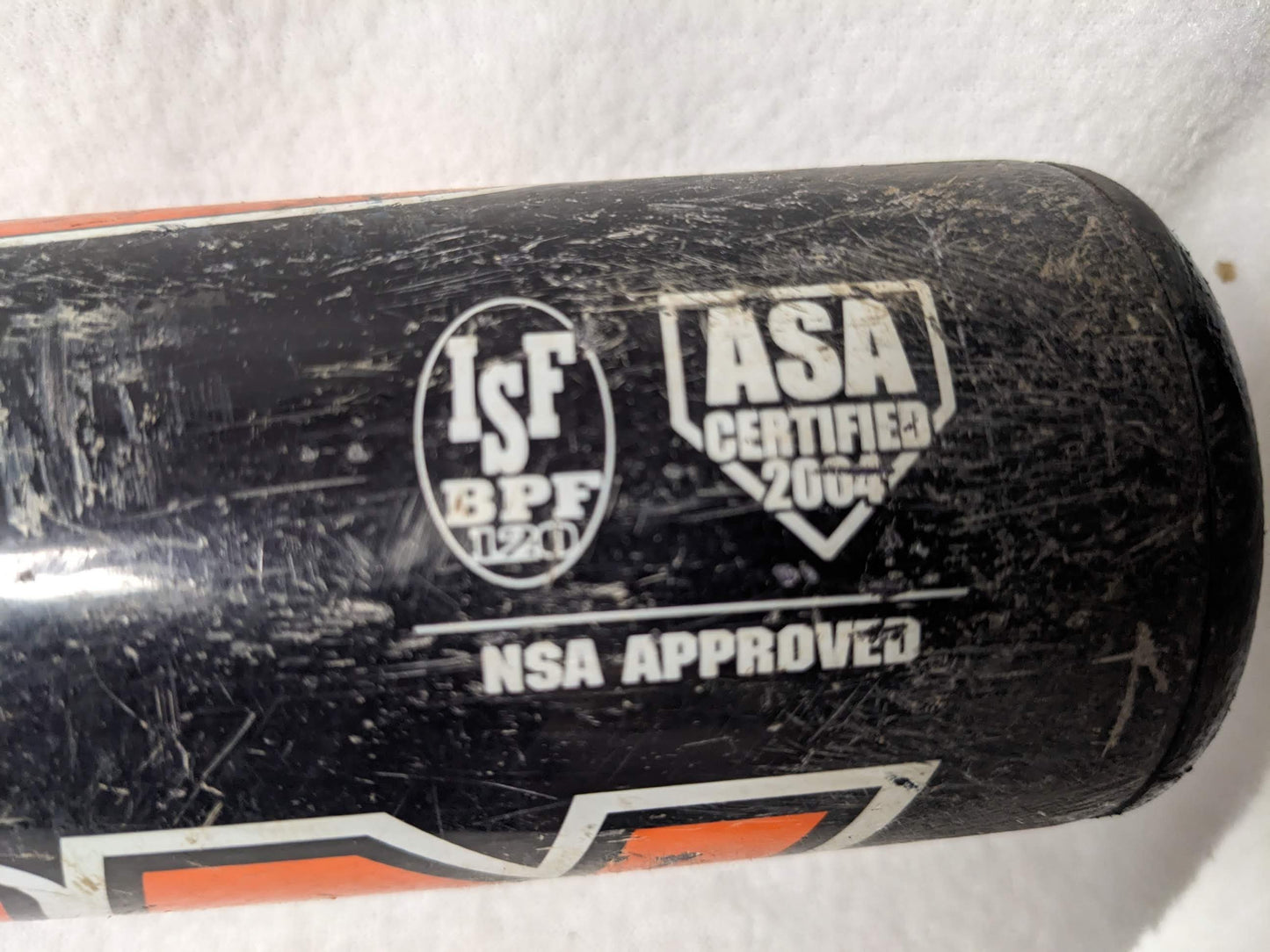 Easton Cyclone ASA Certified Softball Bat Size 34 In 30 Oz Orange Used USSSA