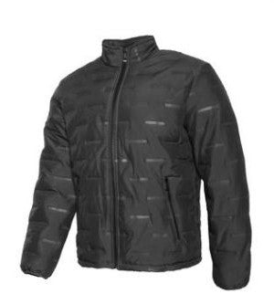 Lee Hanton Men's Puffer Down Winter Stretch Jackets w/ Woven Pattern Small-XXL Black