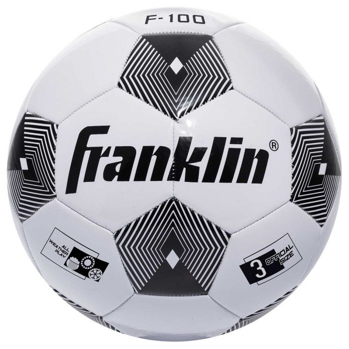 Franklin Competition F-100 Soccer Ball Size 3 Black and White New