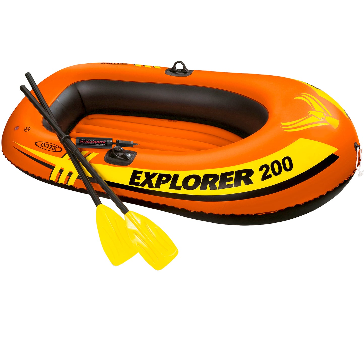 Intex Explorer 200 Boat Set, New Orange, Size: 2 Person, Intex